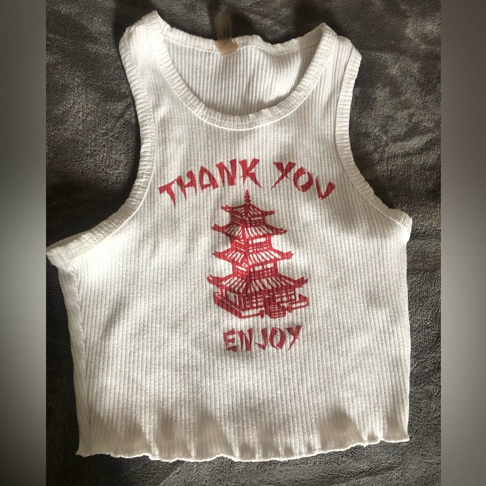 Thank you enjoy crop top